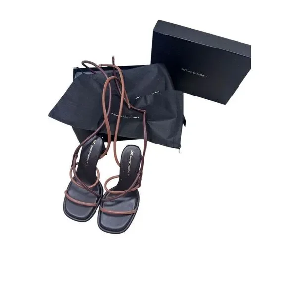 NIB United Nude Women's Tara Ka Hi Strappy Sandals Chocolate Size 38 - Picture 4 of 7